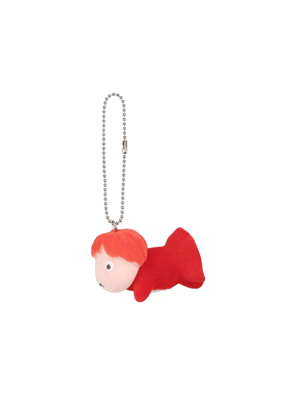 Ponyo on the Cliff by the Sea Flocking Keychain Ponyo