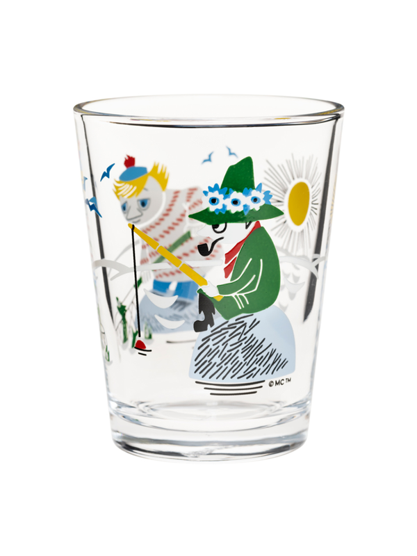 Moomin Arabia Fishing Tumbler Glass