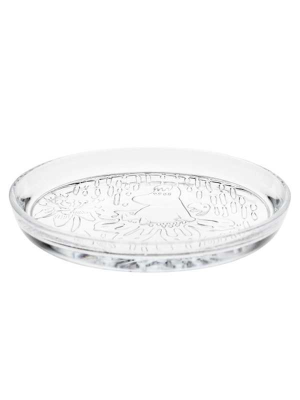 Moomin Glass Plate 15.5cm Clear