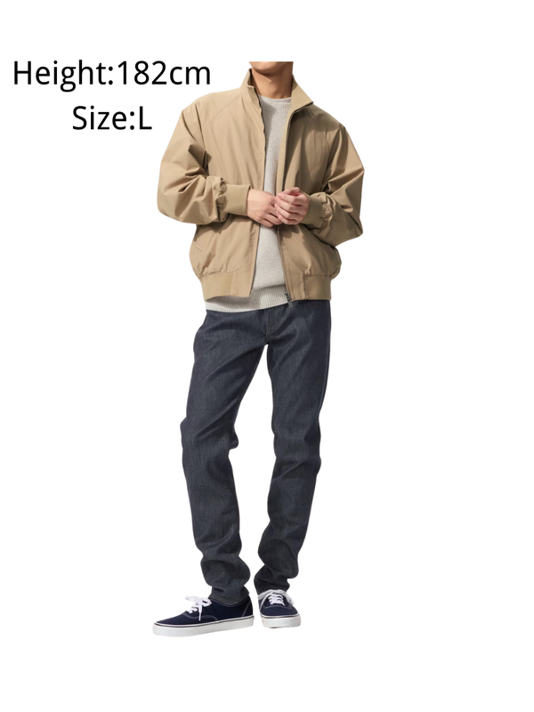 UNIQLO EZY Slim Fit Tapered Jeans Long Length Stretch Casual Pants