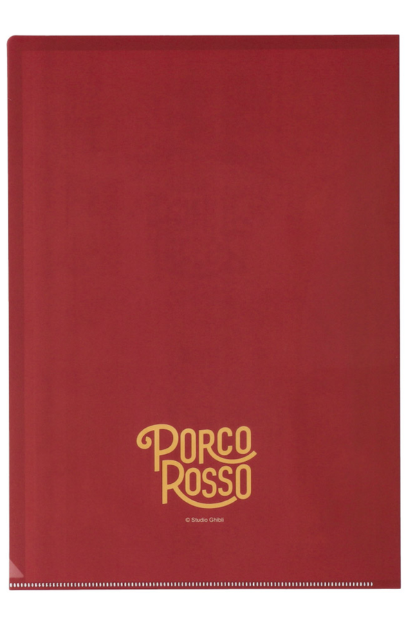 Porco Rosso Retro Frame A4 Clear File Folder