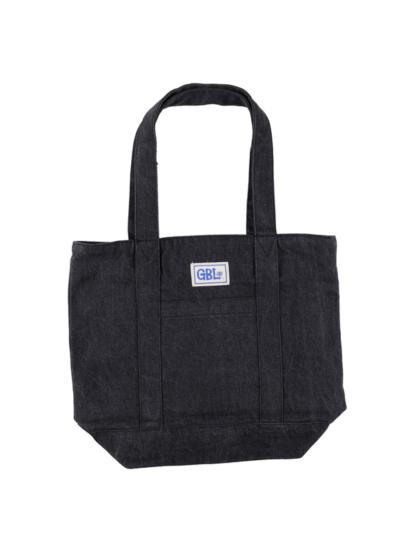 Pom Poko Shokichi Black Denim Tote Bag