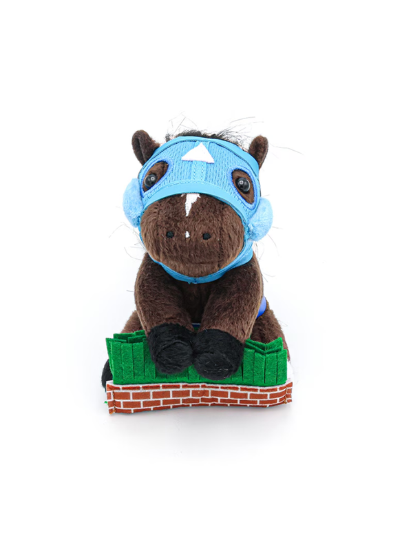 Idol Horse Oju Chosan Plush Toy S Size with Ball Chain – 2019 Nakayama Grand Jump Champion