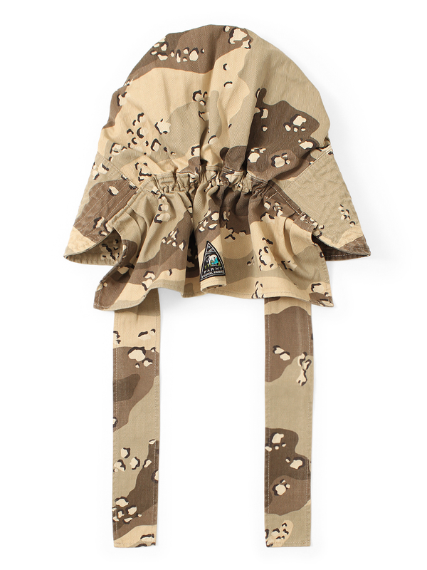 Kapital Cotton Herringbone Chocolate Chip Camo Pattern FARMY HAT