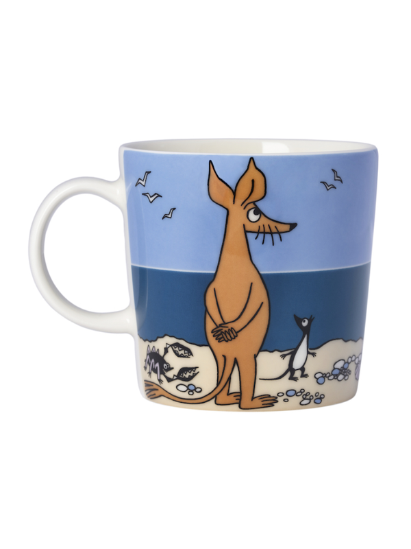 Moomin Classic Mug 0.3L Sniff Blue Ceramic Cup 280ml