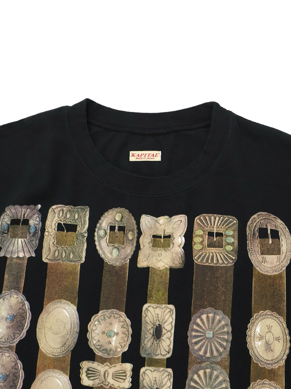 Kapital 20 Jersey Crew Neck T-shirt (Curtain Concho Print)