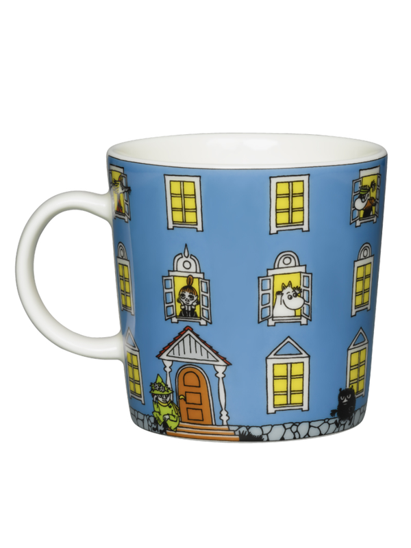 Moomin House Ceramic Mug 0.3L Blue House Design