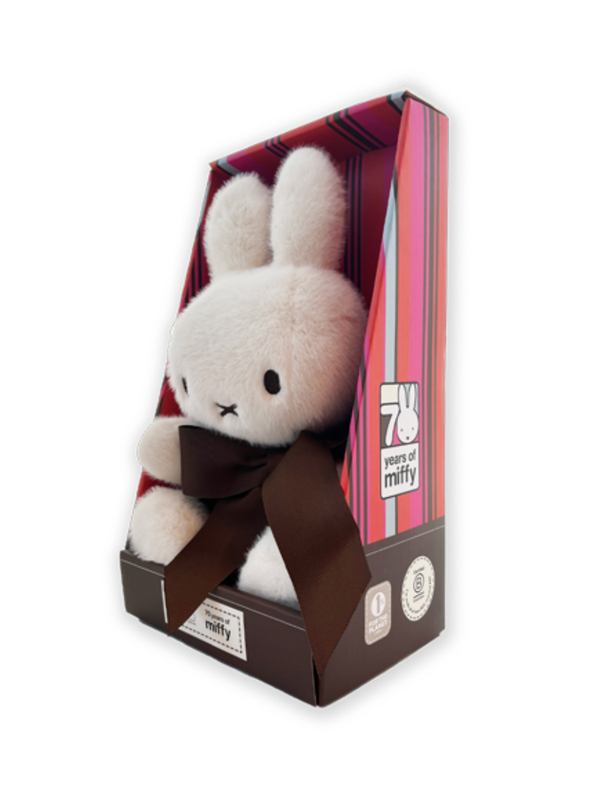 Miffy 70th Anniversary Plush in Gift Box Official Miffy Celebration Stuffed Toy