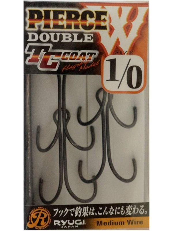 RYUGI HPW060 TC Pierce Double Fishing Hook