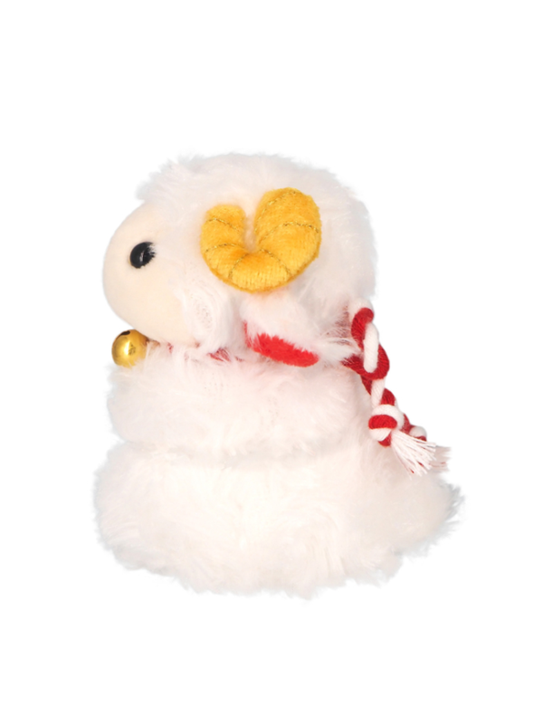 2027 White Sheep Zodiac Plush Toy Hitsuji Mocchi 9.5 cm