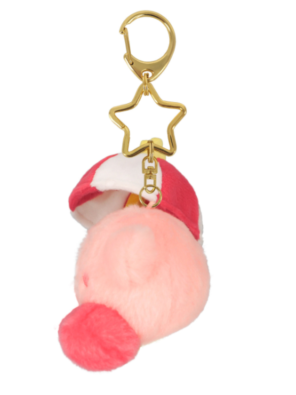 Kirby Mini Plush Mascot Keychain Parasol