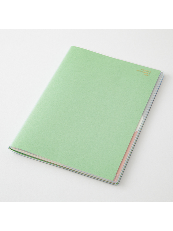 Midori 2027 B6 Double Schedule Monthly Diary Light Green