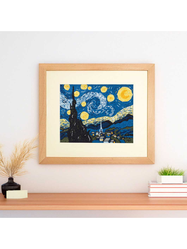 MoMA Starry Night Needlepoint Kit DIY Embroidery Set