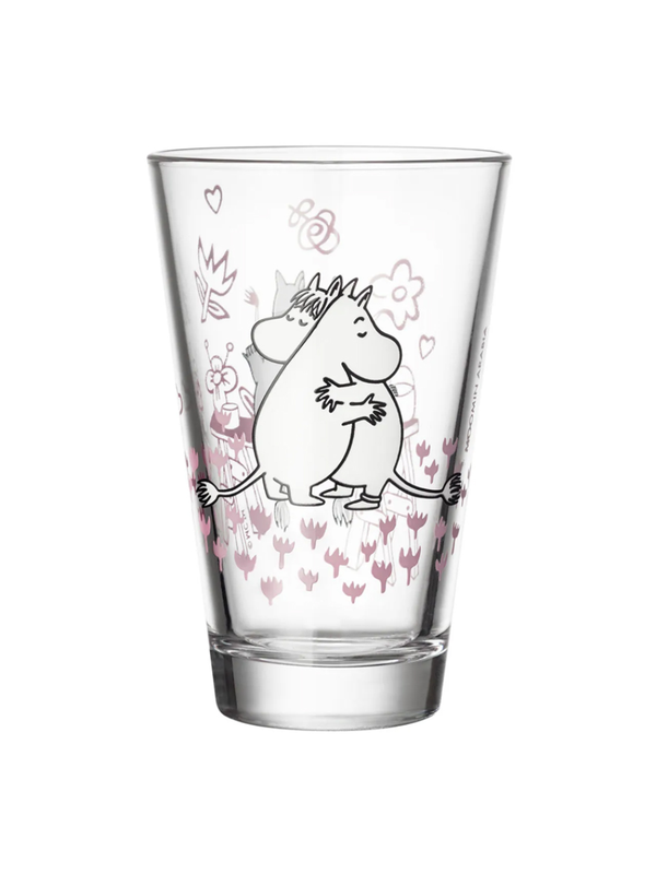 Moomin Classic Love Tumbler Glass Pair