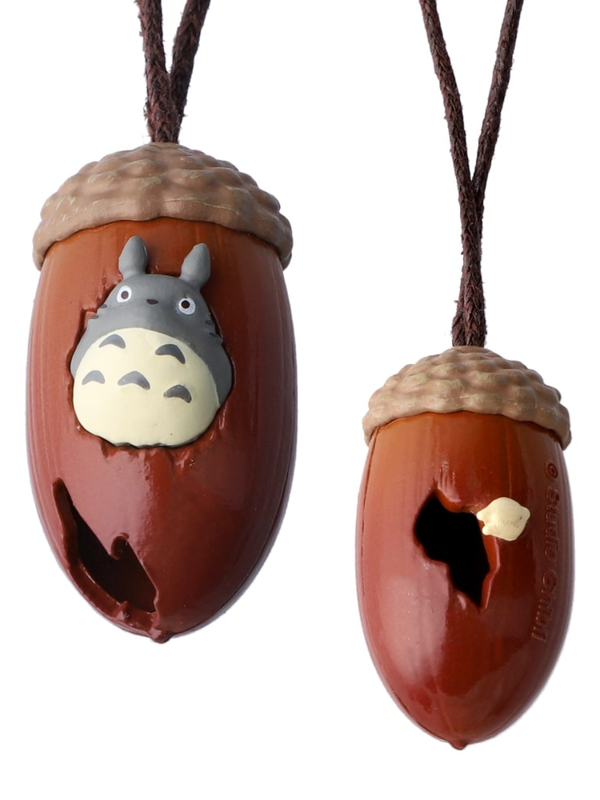 My Neighbor Totoro Rolling Acorn Holder Keychain Totoro and Little Totoro