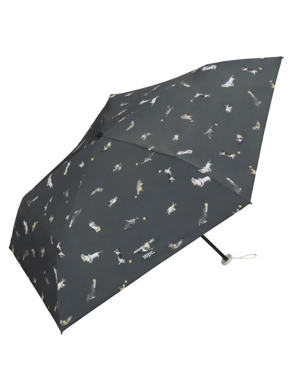 Masayuki Oki x Wpc. Lightweight Folding Umbrella 50cm Cat Print