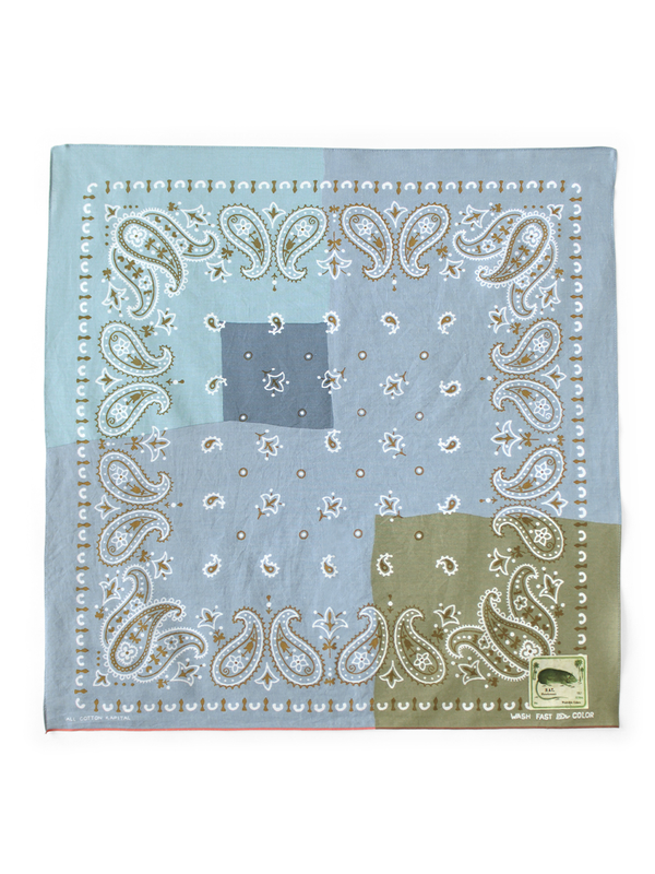 Kapital fastcolor selvedge bandana (paisley patchwork)