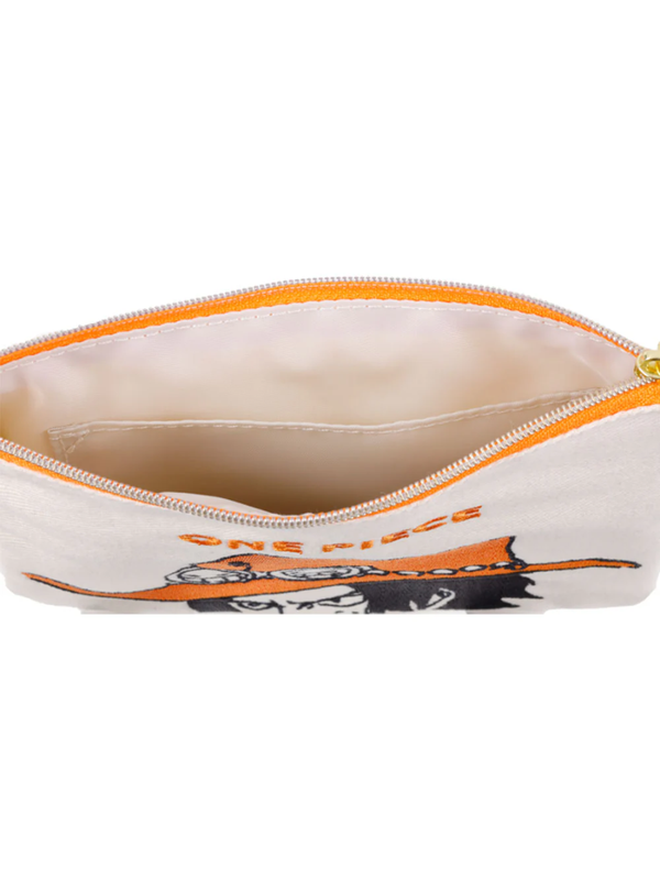 One Piece Portgas D. Ace Embroidered Denim Pouch