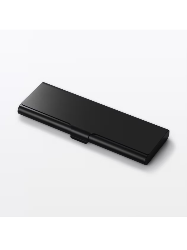 MUJI Aluminum Pencil Case Flat Black