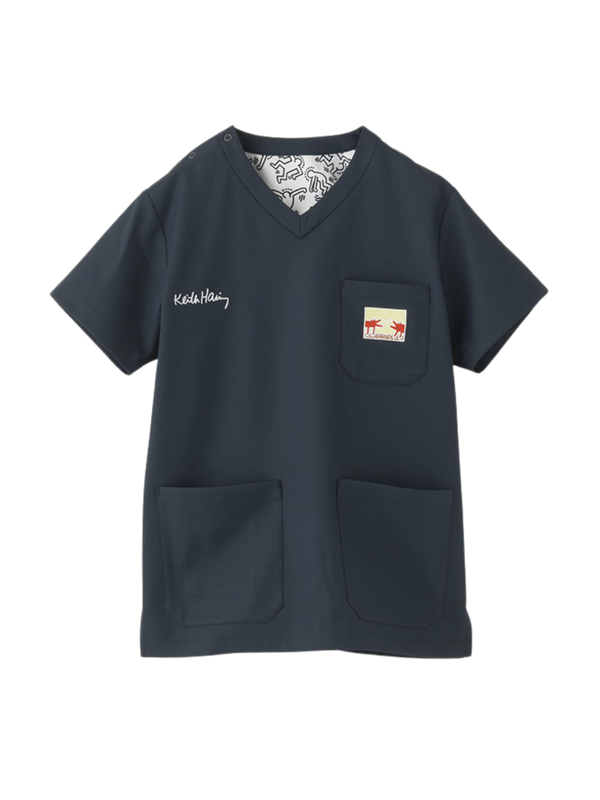 Scrub Canvas Club Keith Haring Unisex Scrub Top