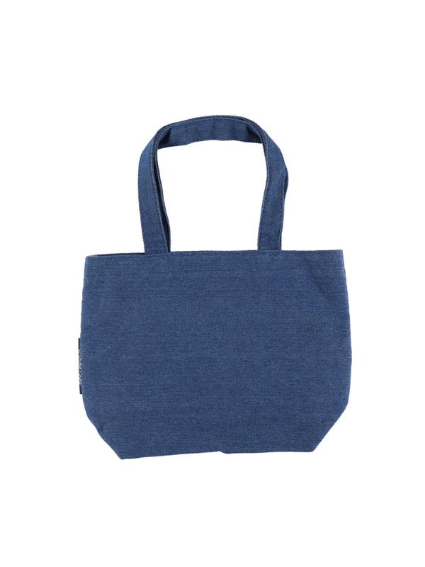 My Neighbor Totoro Denim Lunch Tote Bag Embroidered Floral Design