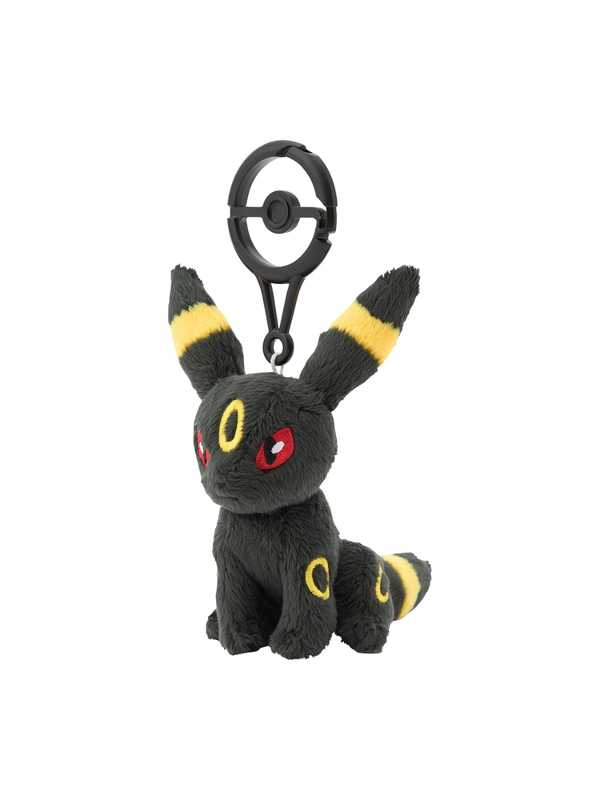 Pokemon Umbreon Mascot Plush with Poke Ball Carabiner Bag Charm