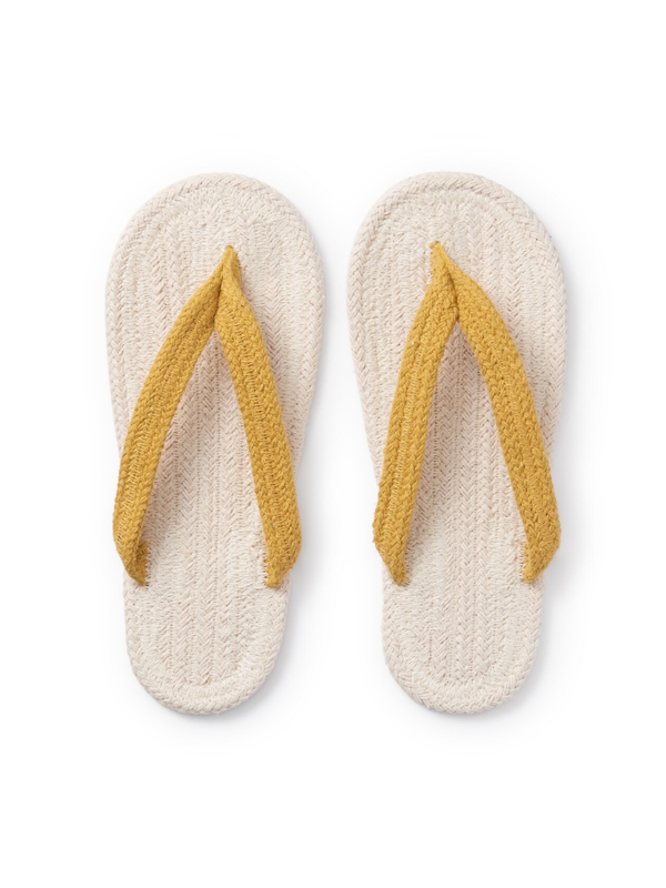 MUJI Cotton Room Sandals Thong Slippers Indoor Slippers