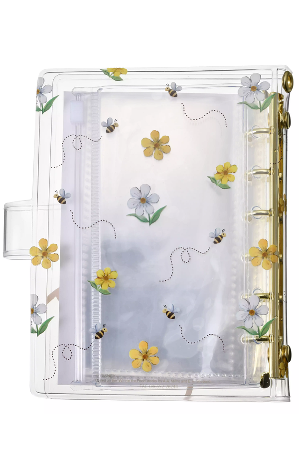 Disney Winnie the Pooh 6-Ring Sticker Binder with Clear Cover