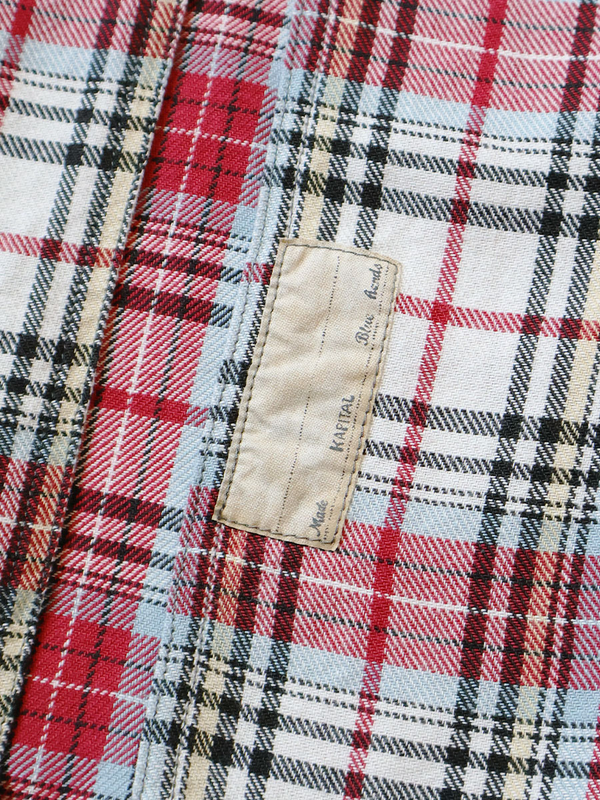 Kapital Columbia-check Drizzler Work Shirt Dress