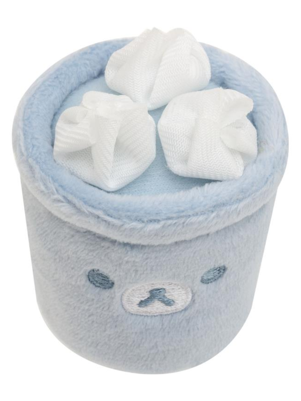 Rilakkuma Mini Hand Plush – Trash Can Design