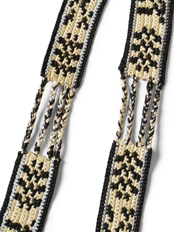 Kapital Macrame Maxi Belt (Chippewa Basket River Pattern)