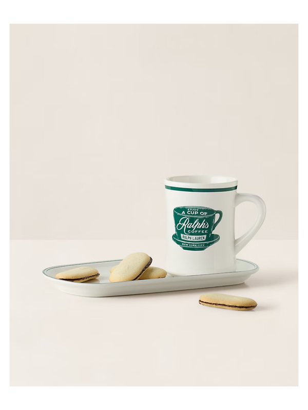 Ralph's Coffee Mug & Tray Set