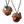 Load image into Gallery viewer, My Neighbor Totoro Acorn Shaker Keychain Medium Totoro and Small Totoro
