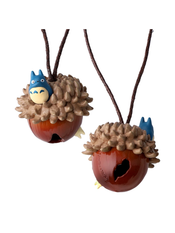 My Neighbor Totoro Acorn Shaker Keychain Medium Totoro and Small Totoro