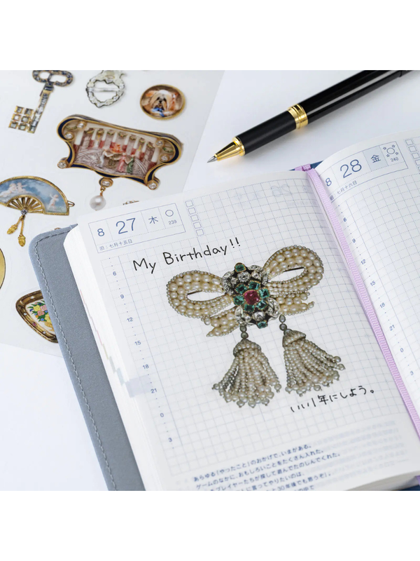 Hobonichi V&A Jewelry Sticker Sheet