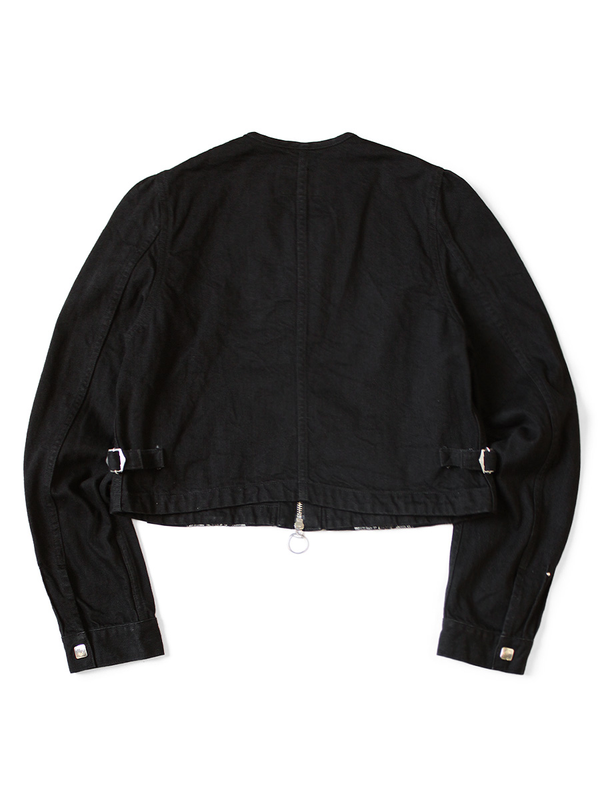Kapital 12oz Arrow Pattern Jacquard Denim Bolero Jacket