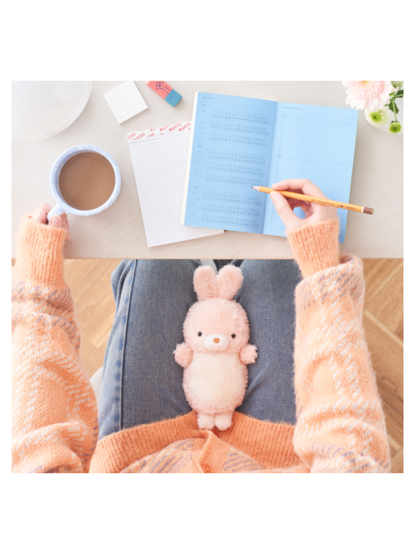 MUGYUUUS Rabbit Plush Desk Exercise Support Toy Weighted Plush