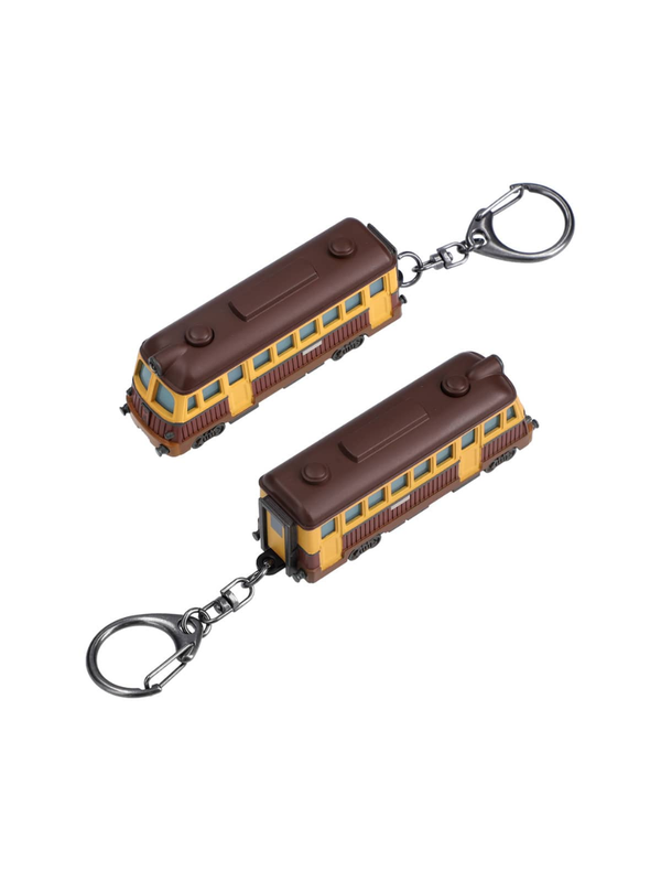 Light Up Train Keychain LED Anime Style Railway Charm
