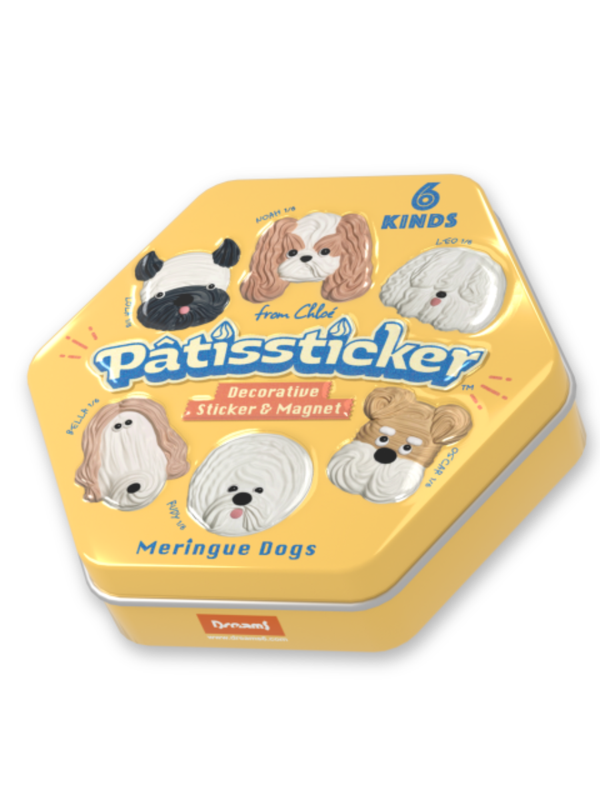 Patissticker Meringue Dogs Series 3D Decorative Sticker Magnet Blind Box--【Pre-Order】