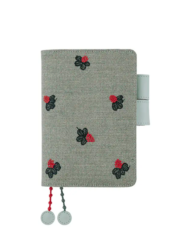 Hobonichi Techo 2027 A6 Cover – Mina Perhonen “Light Berry” (Green)