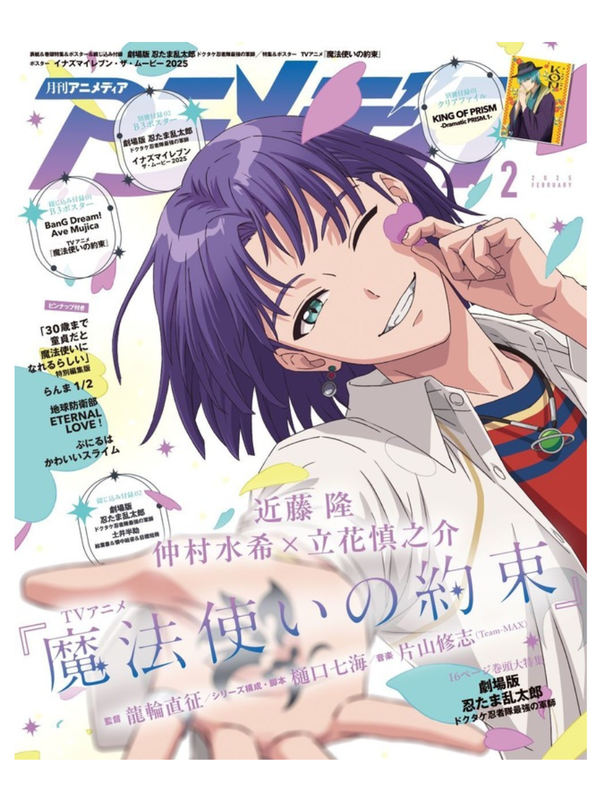 Animedia February 2025 Issue Japanese Anime Magazine