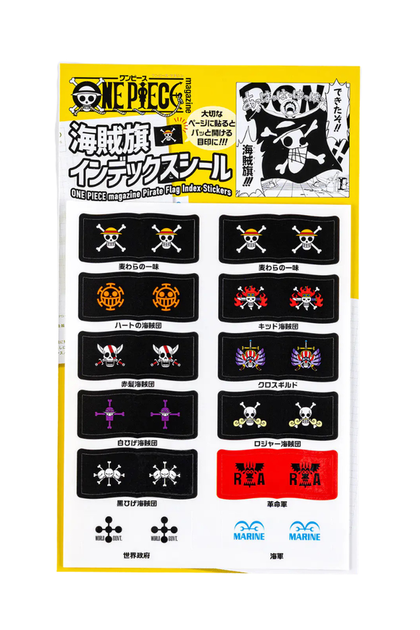 Hobonichi ONE PIECE Pirate Flag Index Stickers