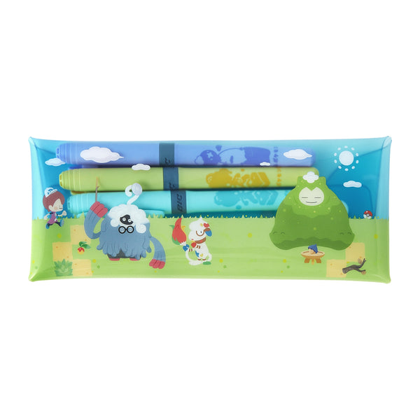 Pokemon Poko A Marker Set with Clear Case (3 Colors)