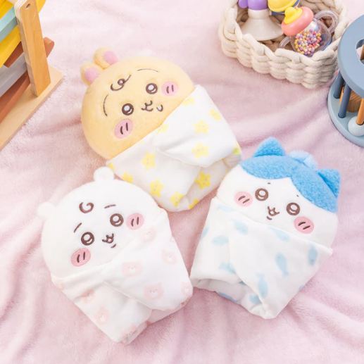 Chiikawa Baby Plush Toy with Swaddle Blanket Set
