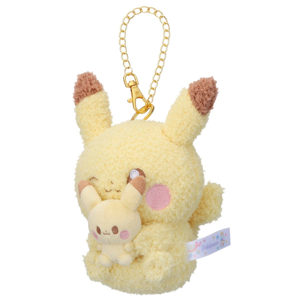 Pokemon PokePeace Pikachu Plush Mascot Keychain