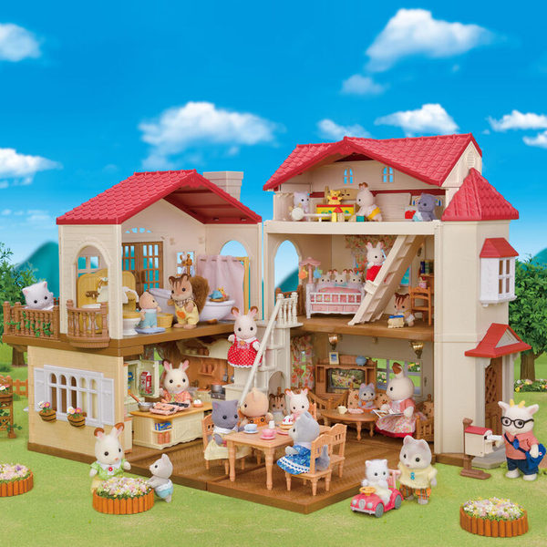 Sylvanian Families Red Roof House Secret Attic Playset