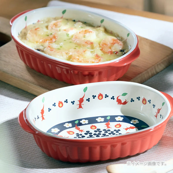 Pikmin Fire-Resistant Gratin Red Pikmin Ceramic Baking Dish