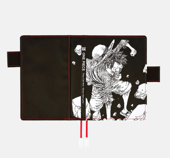 Hobonichi Techo A6 Cousin – ONE PIECE Magazine Straw Hat Luffy (Black) English Edition Planner + Cover