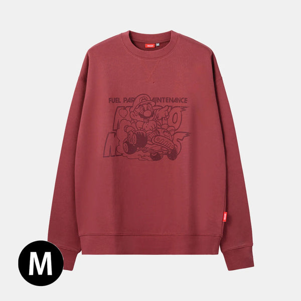 Mario Kart World Crewneck Sweatshirt Unisex Cotton Blend Long Sleeve Top