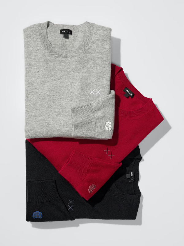 Uniqlo KAWS Winter Premium Cashmere Crewneck Sweater